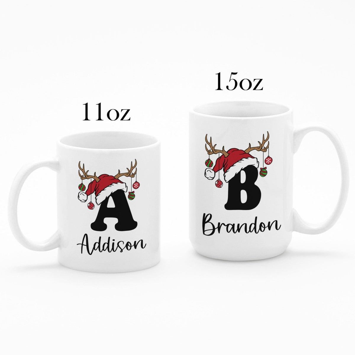 Vintage Christmas Characters Personalized Christmas Mugs for Family and Friends - Gifts Are Blue