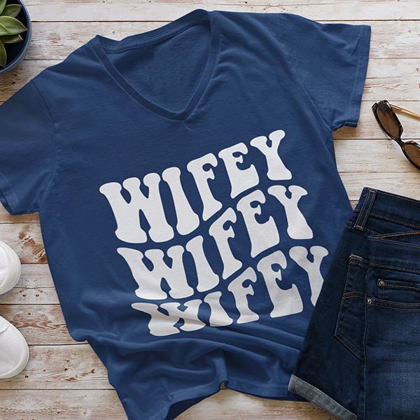 Personalized Wifey T-shirt Sweatshirt & Hoodie - Gifts Are Blue