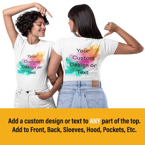 Custom Logo & Text T-Shirts Personalized for Business Teams & Families - Gifts Are Blue
