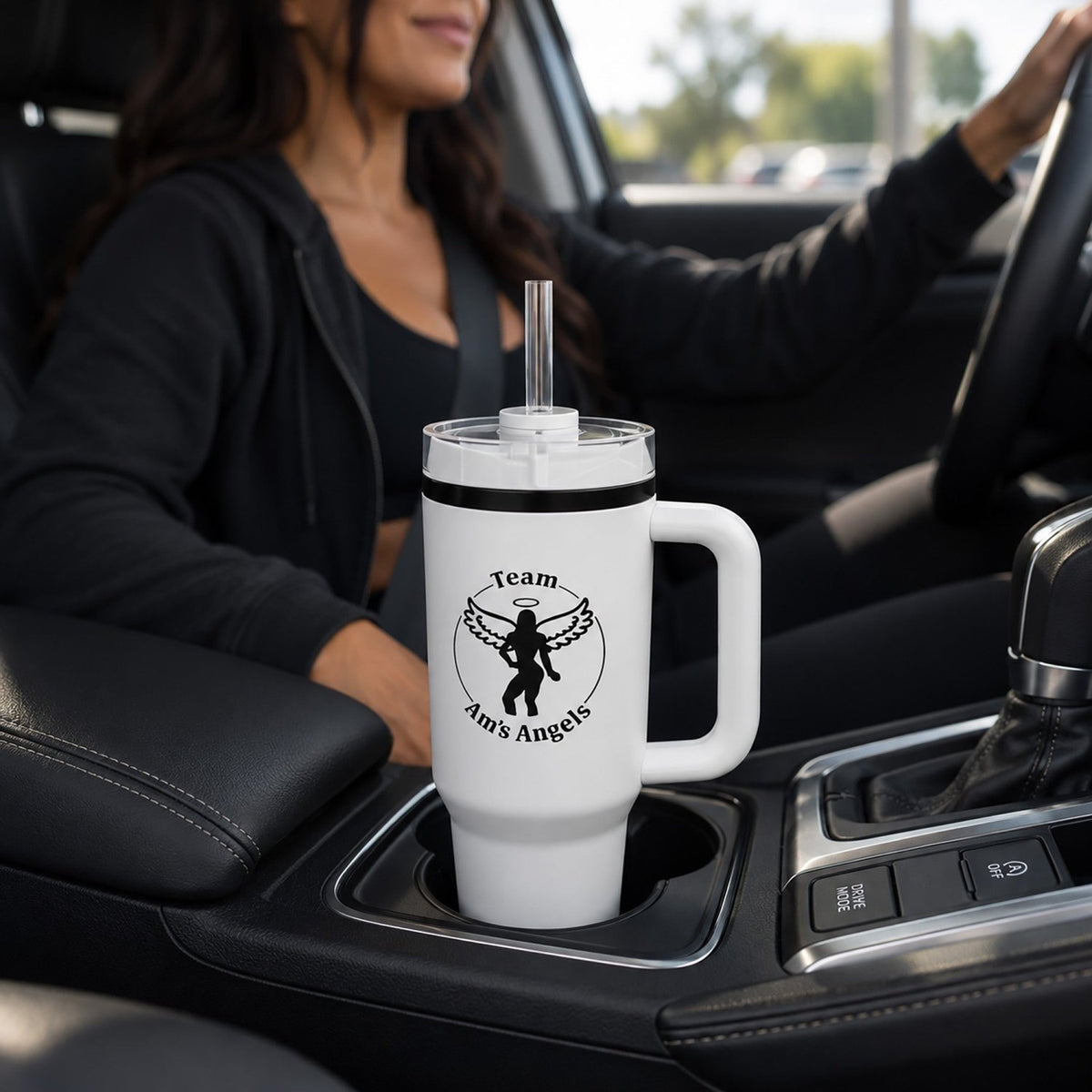 Custom Logo 40oz Tumblers - Am's Angels - Gifts Are Blue