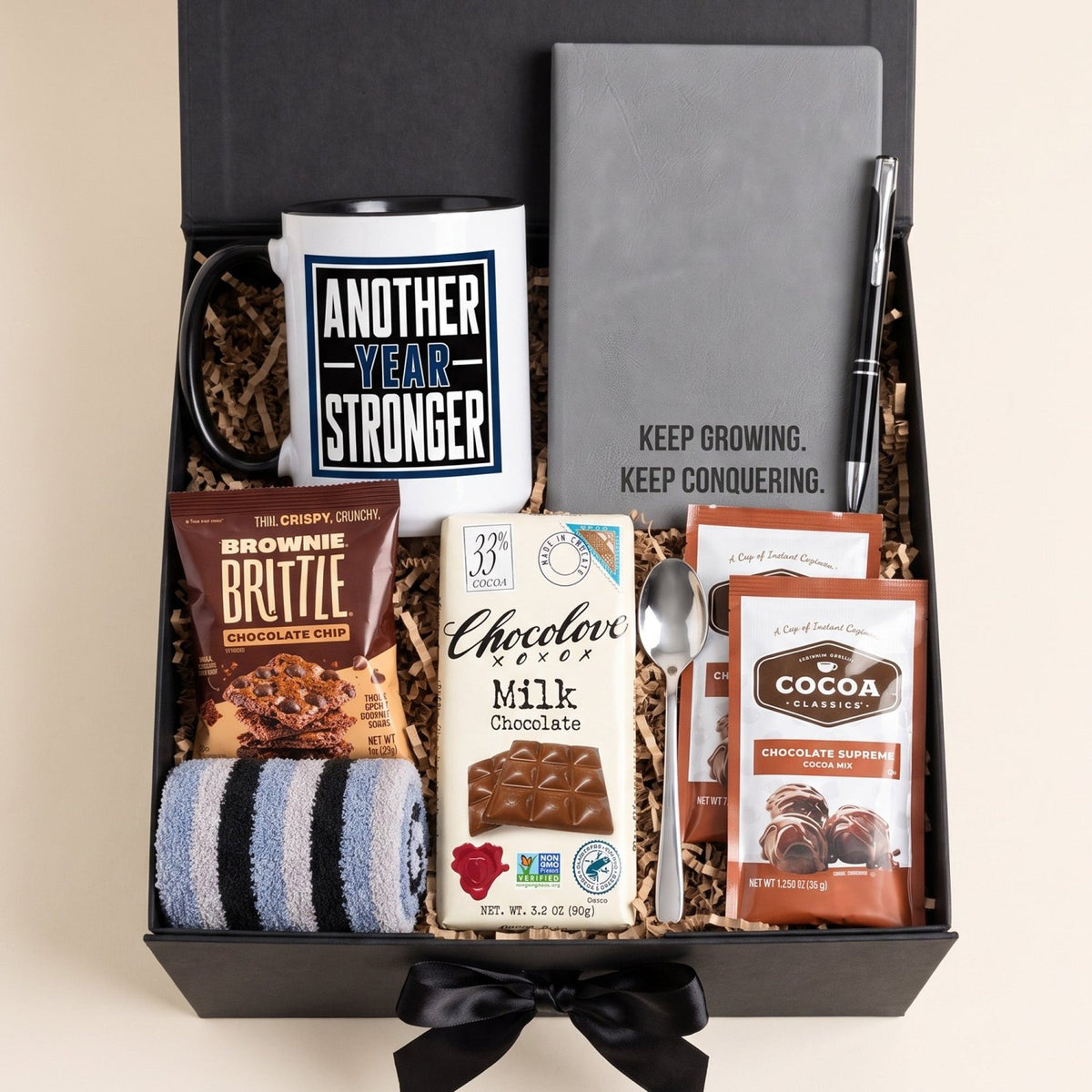 Another Year Stronger Birthday Gift Box for Him - Gifts Are Blue