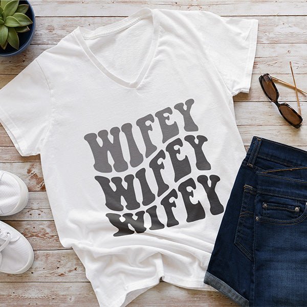Personalized Wifey T-shirt Sweatshirt & Hoodie - Gifts Are Blue