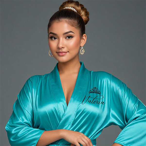 Pretty Personalized Mis XV Anos Charro Robe Quinceanera Gift