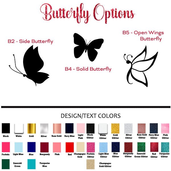 Bella Template Personalized Robes with Name and Butterfly Design for All Occasions - Gifts Are Blue