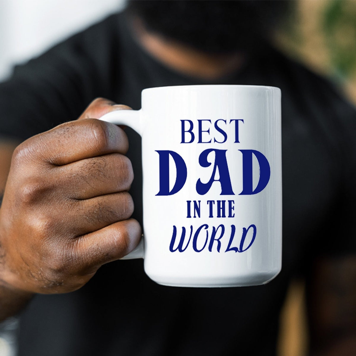 Best Dad in the world mug, the perfect gift for dad birthday or Christmas.