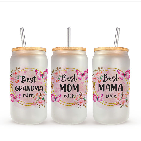 Equipped with a bamboo lid and straw, this glass tumbler makes for the perfect gift for mom or grandma. A lasting iced coffee cup with lid and straw. allSKUs.