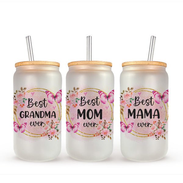 Equipped with a bamboo lid and straw, this glass tumbler makes for the perfect gift for mom or grandma. A lasting iced coffee cup with lid and straw. allSKUs.