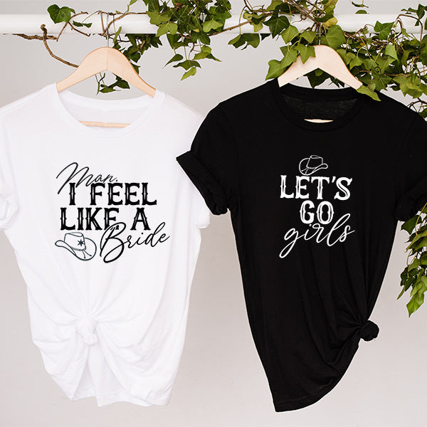 Cowgirl Bride & Bridesmaid Shirts for Western Bachelorette Party