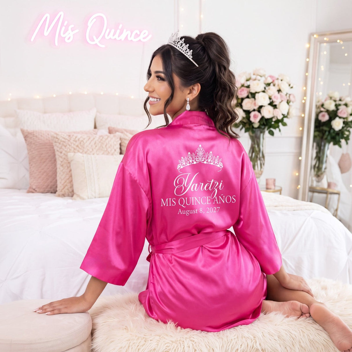 Classic Princess Quinceanera Robe Personalized, Quince Gift - Gifts Are Blue