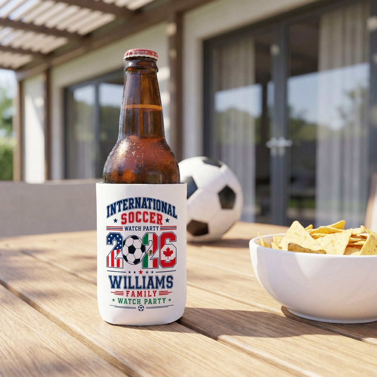Bulk World Soccer Cup 2026 Watch Party Beverage Holders, Set of 1-50 - Gifts Are Blue