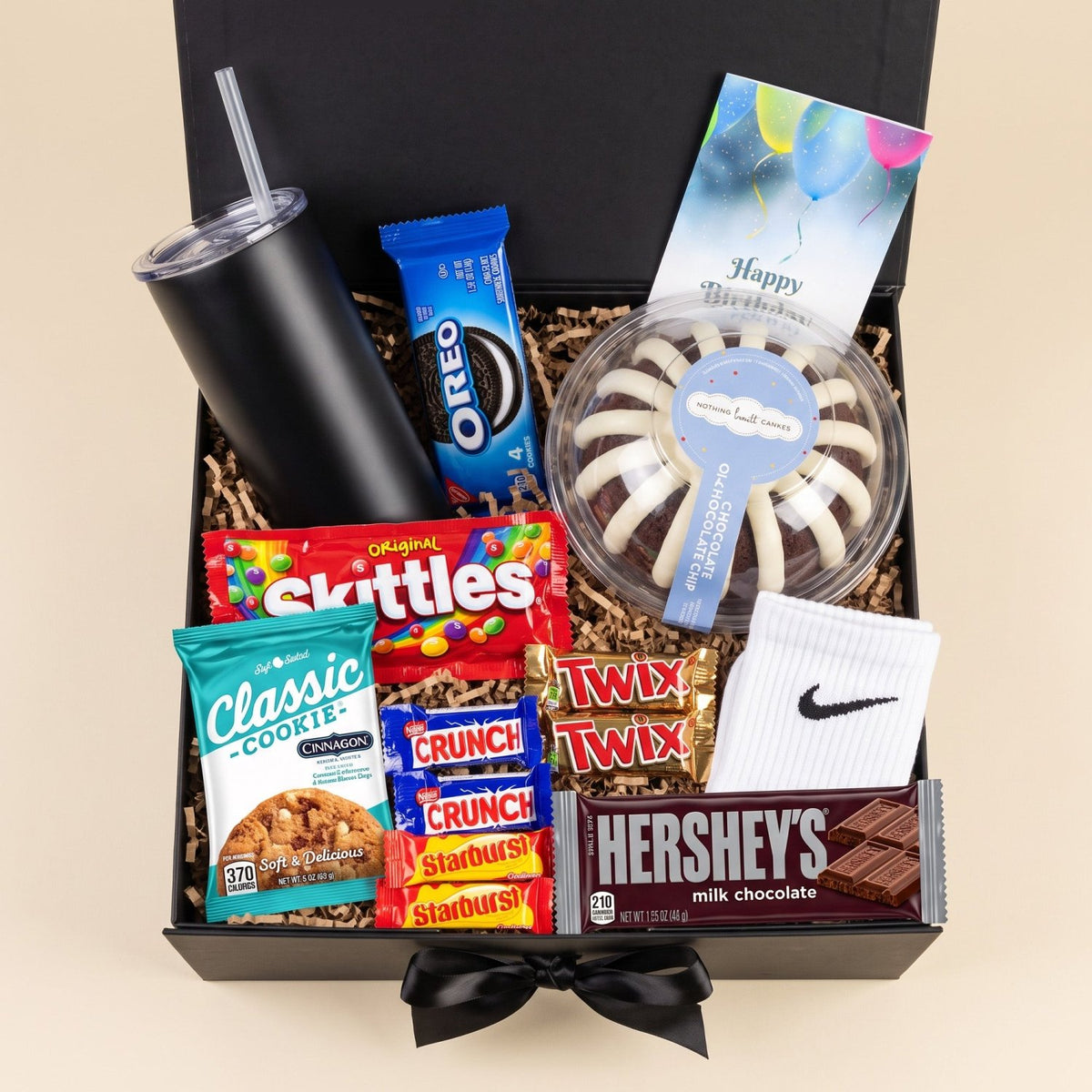 Chocolate Cake and Sweet Treats Birthday Set - Gifts Are Blue
