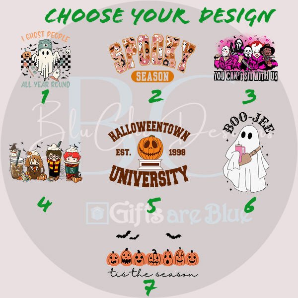 Off the Shoulder Halloween Sweatshirts for Women and Teens with Multiple Designs - Gifts Are Blue