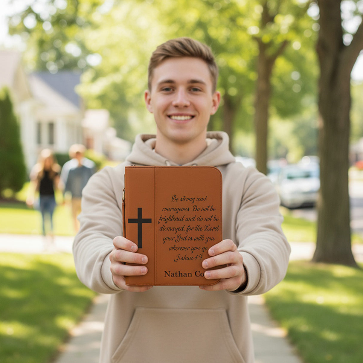 Verse w Name and Symbol Personalized Bible Covers, Christian Gifts