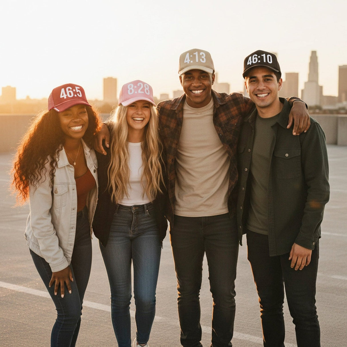 Bible Verse Trucker Hat with Puff Vinyl for Teens, Women and Men - Gifts Are Blue