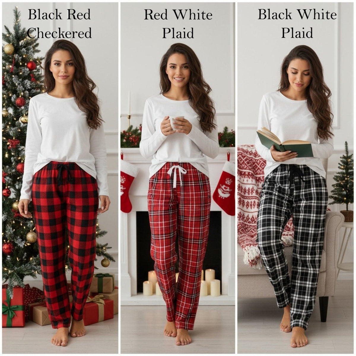 Varsity Letter Matching Family Christmas Pajamas Set for Kids and Adults - Gifts Are Blue