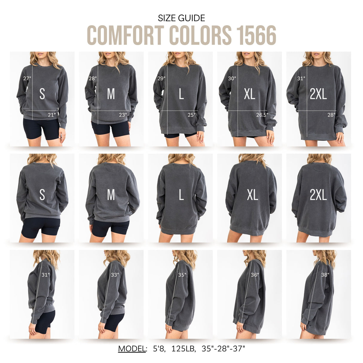 Simple Custom Comfort Colors Bridal Party Sweatshirts, Personalized Bride and Bridesmaid Shirts