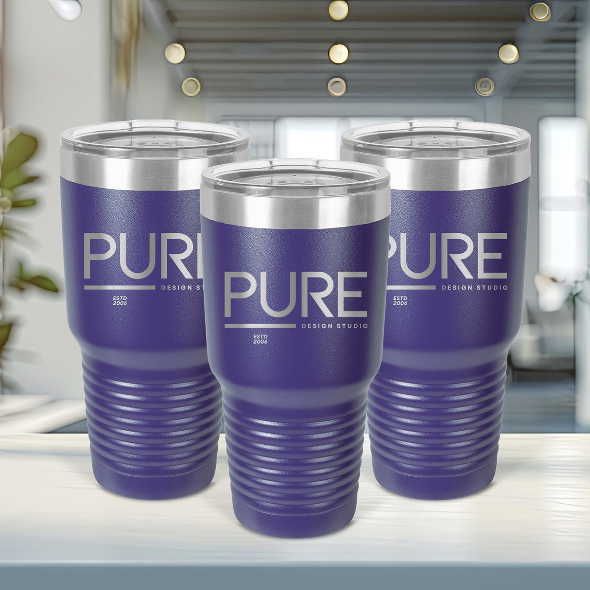 30oz Laser Engraved Custom Coporate Logo Polar Camel Tumblers for Businesses