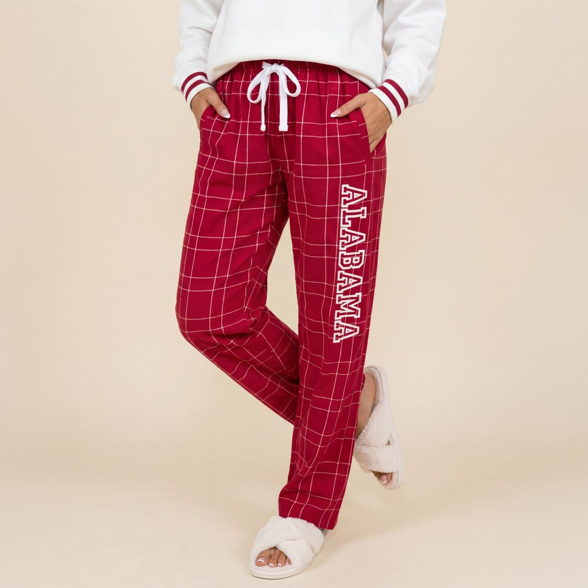 Custom College Pajama Pants for Women, Personalized PJ Pants for College Students - Gifts Are Blue