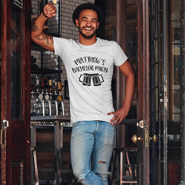 Bachelor Party Beer Shirt for Groom's Party - Gifts Are Blue