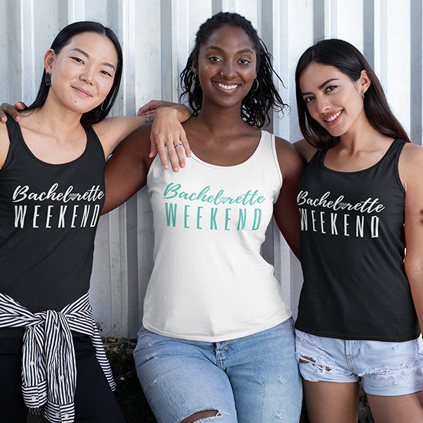 Bachelorette Weekend Matching T-shirts for Bride Bridesmaid & Maid of Honor
