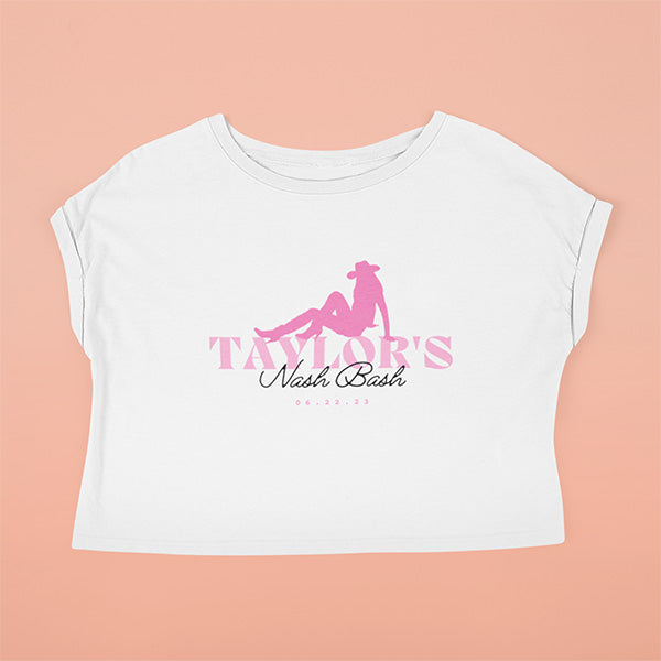 Personalized Bridesmaid Shirt for Bachelorette Party with Custom Name Date & Logo