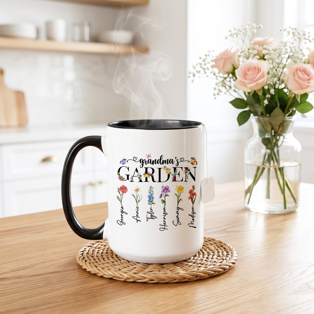 Garden Bloom Personalized Mom Gift Box with Mug and Engraved Journal - Gifts Are Blue