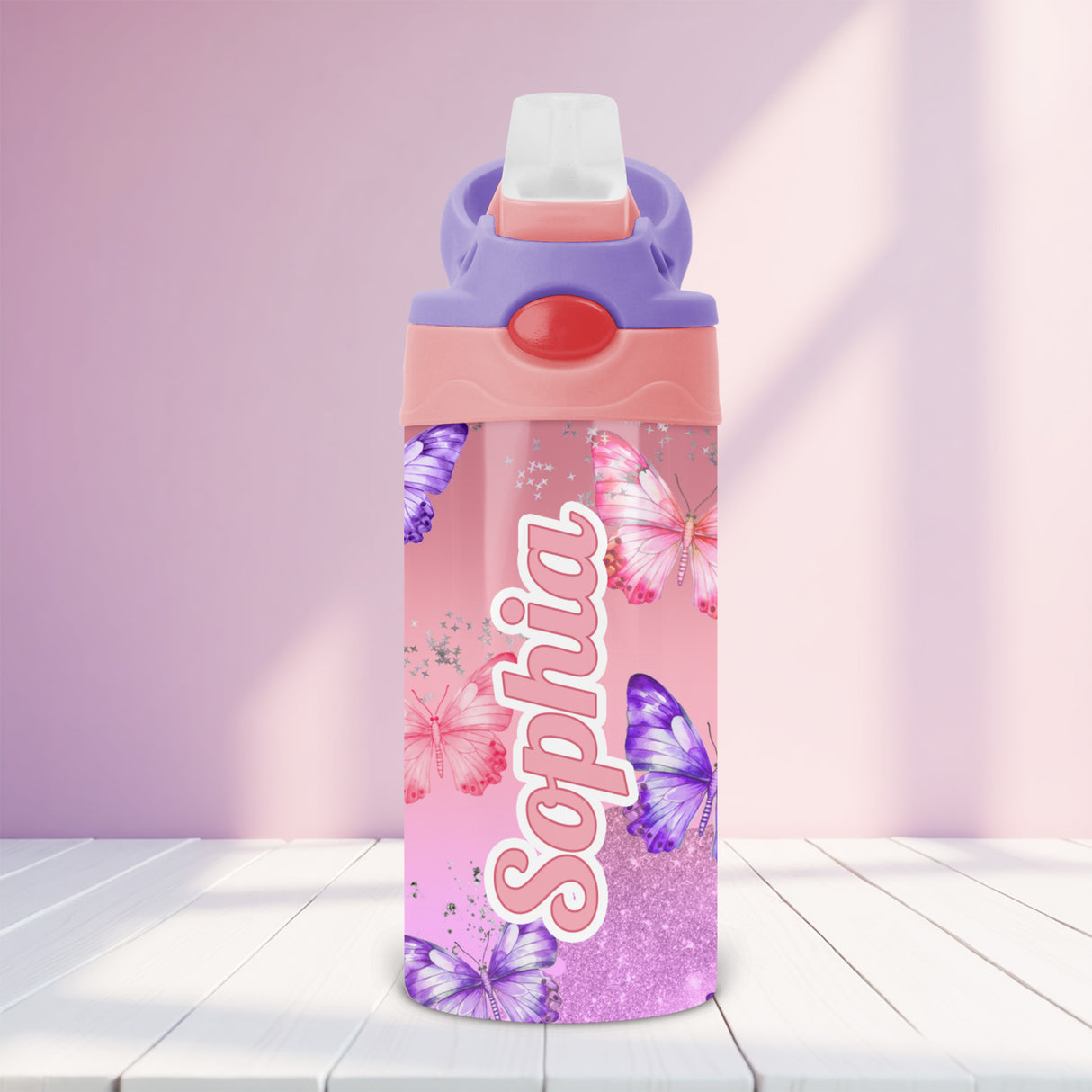 Personalized back to school water bottle for girls is a fun and functional gift idea for the new school year.