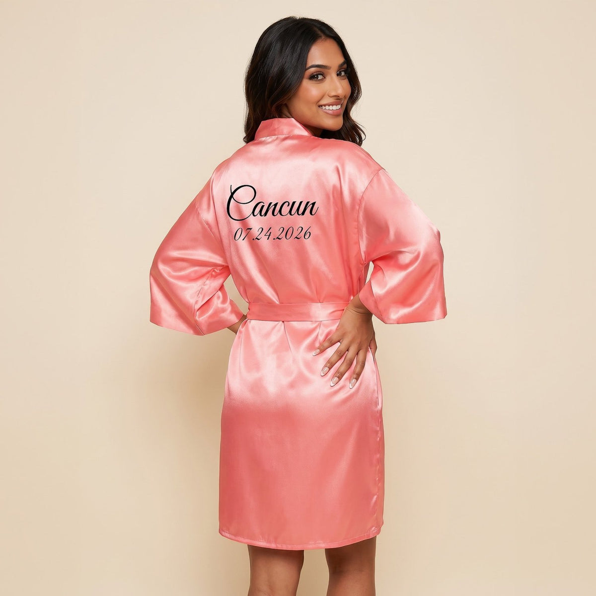 Personalized Coral Robes for Women and Girls - Gifts Are Blue