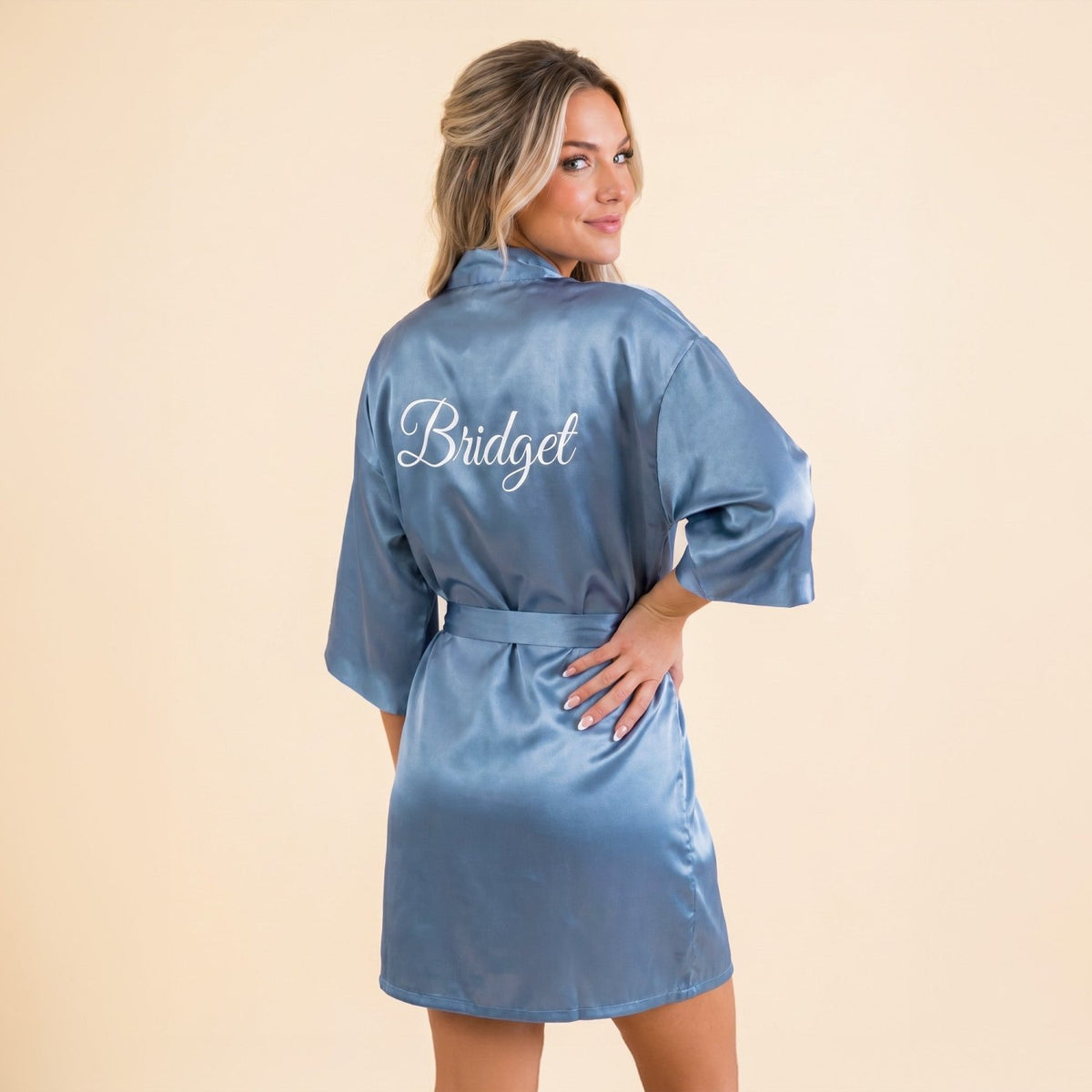 Personalized Dusty Blue Robes for Women and Girls - Gifts Are Blue