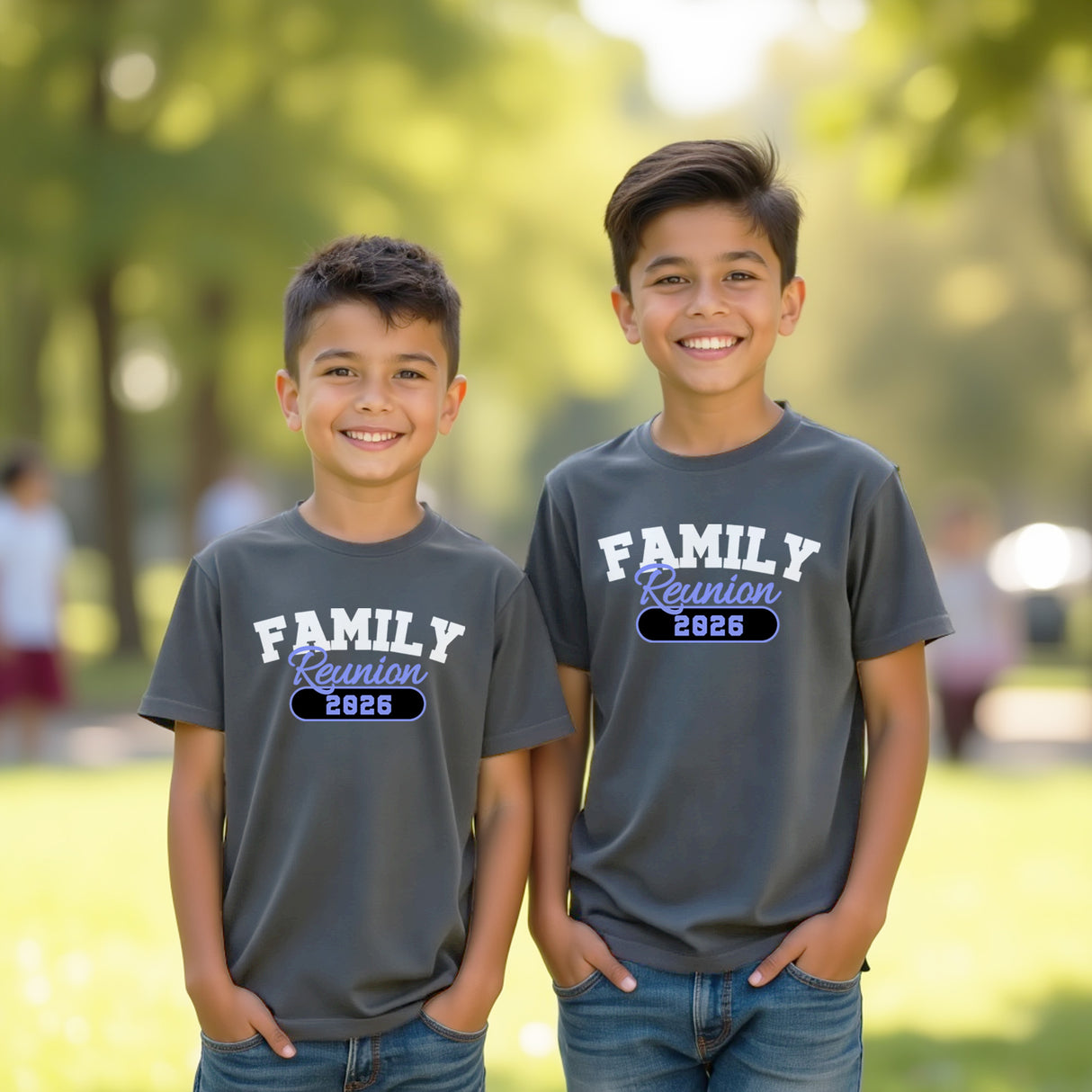 Custom family gathering shirts for family reunion and events. Custom matching shirt ideas for reunion.