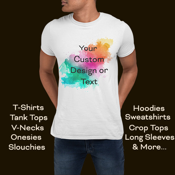 Custom Logo & Text T-Shirts Personalized for Business Teams & Families