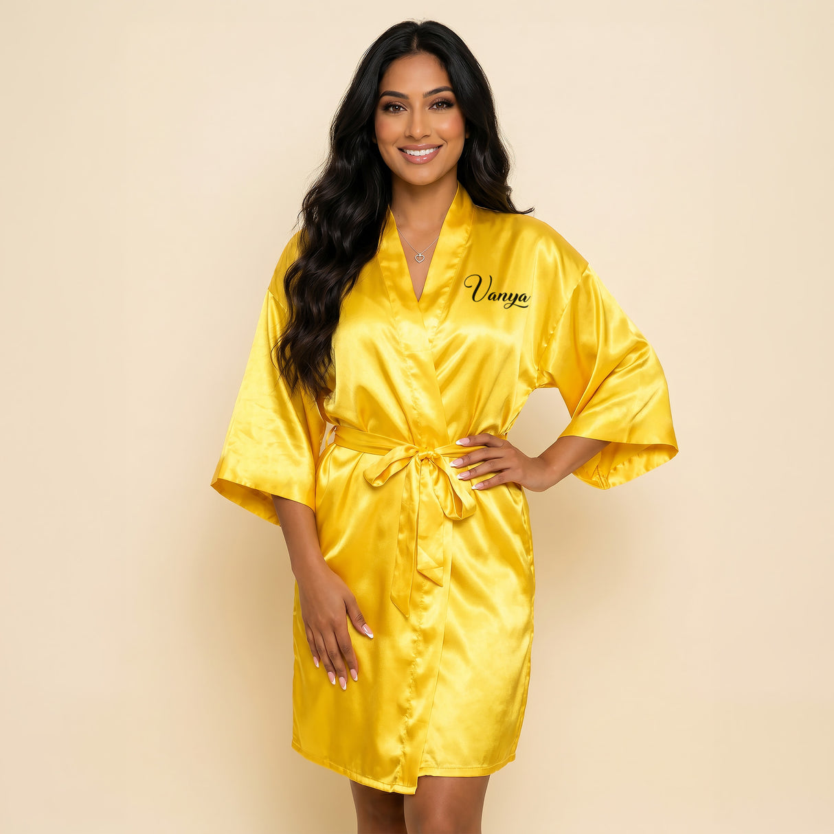 Personalized Yellow Gold Robes for Women and Girls