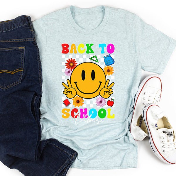 Retro back to school tees for young boys and girls, ages 4 to 10. Shirts are made to order and available as crewneck, long sleeve or sweatshirt. all SKUs