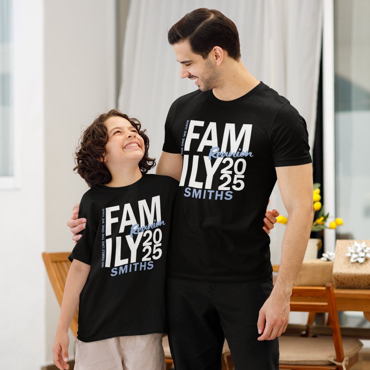 Custom matching family shirts for gatherings. Family reunion shirts for meetups and holiday events.