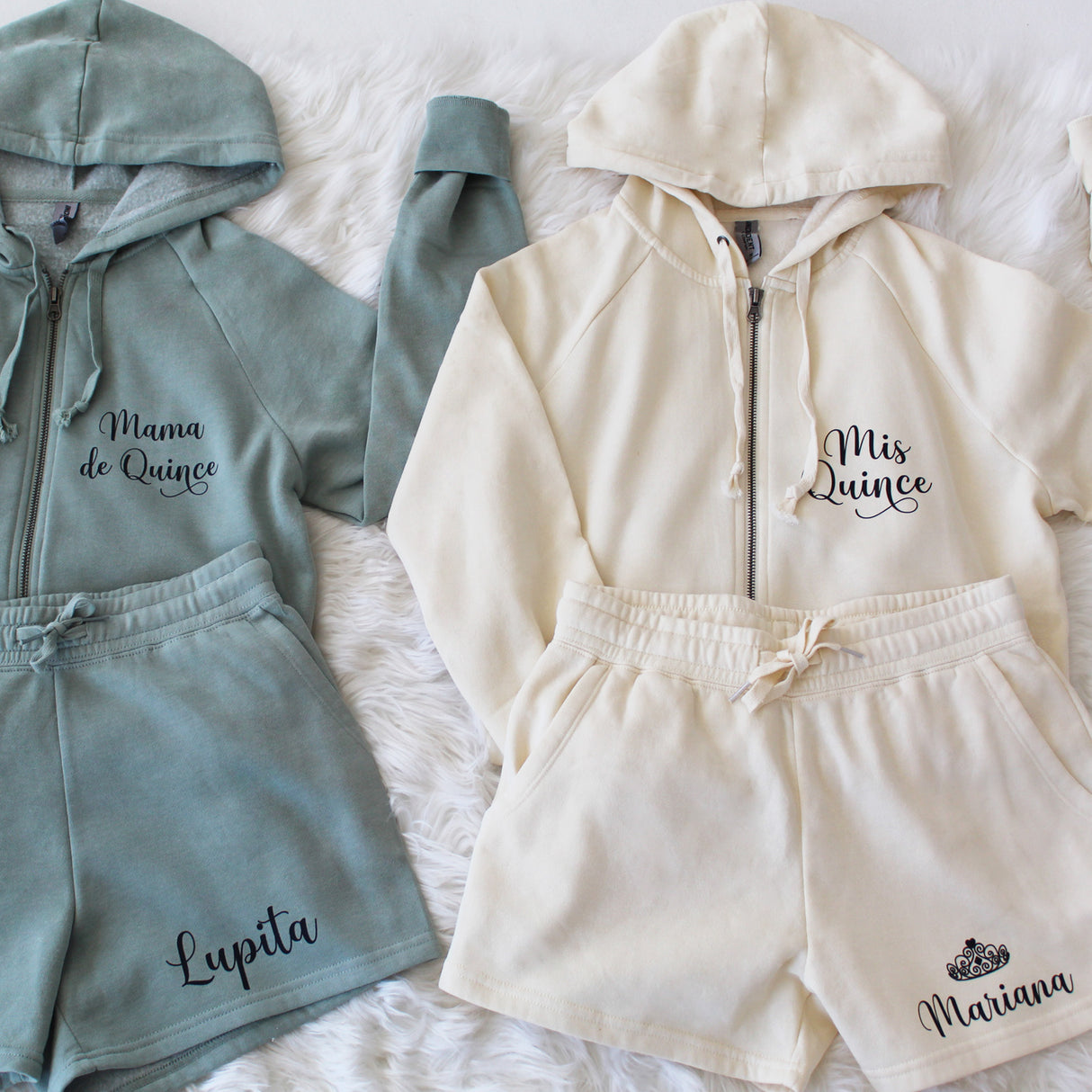 Mama de quince two set lounge wear for quince. Mother of the Quinceanera