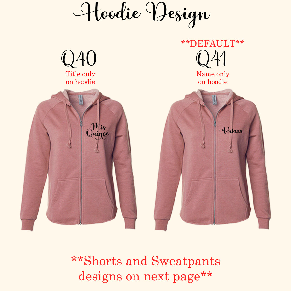 Personalized Mis Quince Anos Two Piece Loungewear Set and Robe Quinceanera Gift