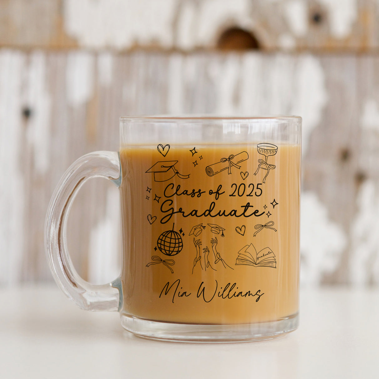 Class of 2025 Personalized Graduation Mug Custom Gift Idea for Graduates.
