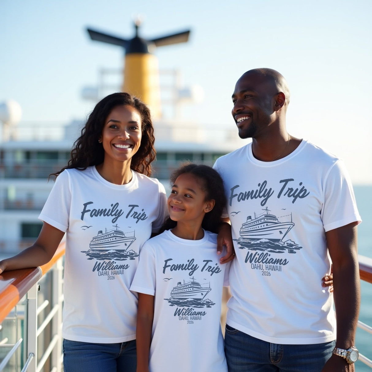 Custom matching family cruise shirt for 2025. The perfect matching tees for family trips.
