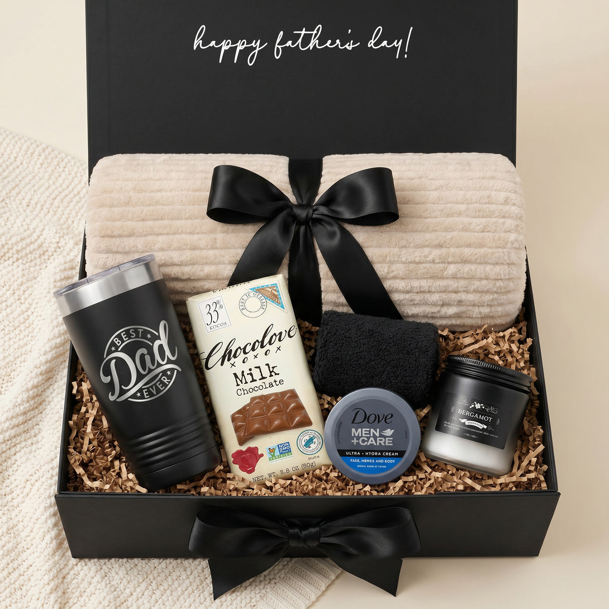 Relax & Recharge Gift Box for Men - the Cozy Blanket Edition
