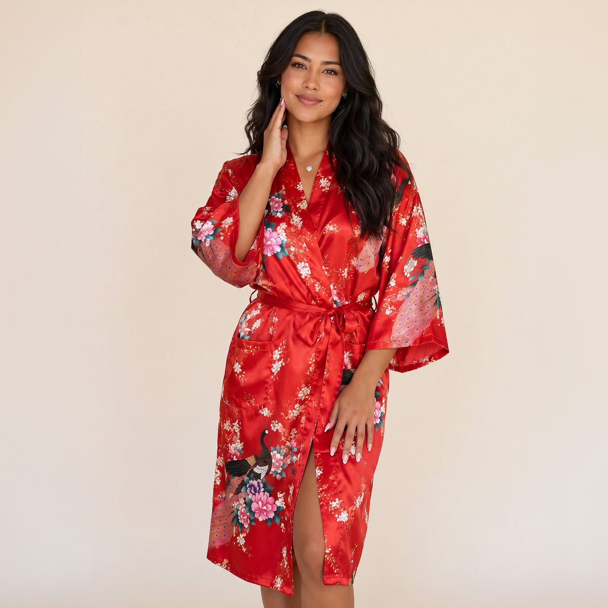 Medium Length Womens Robes - 2 to 18 - Floral Bride & Bridesmaid Robes