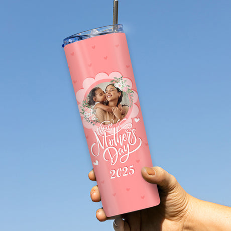 Custom gift for mom from daughter or son. Photo tumbler gift for moms birthday, or christmas gift for mom.