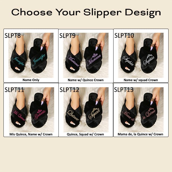 Pretty Personalized Mis Quince Robe and Slipper Set Custom with Name and Date - Gifts Are Blue