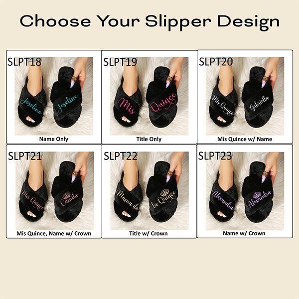 Simple and Pretty Personalized Mis Quince Robe and Slipper Set Quinceanera Gift - Gifts Are Blue