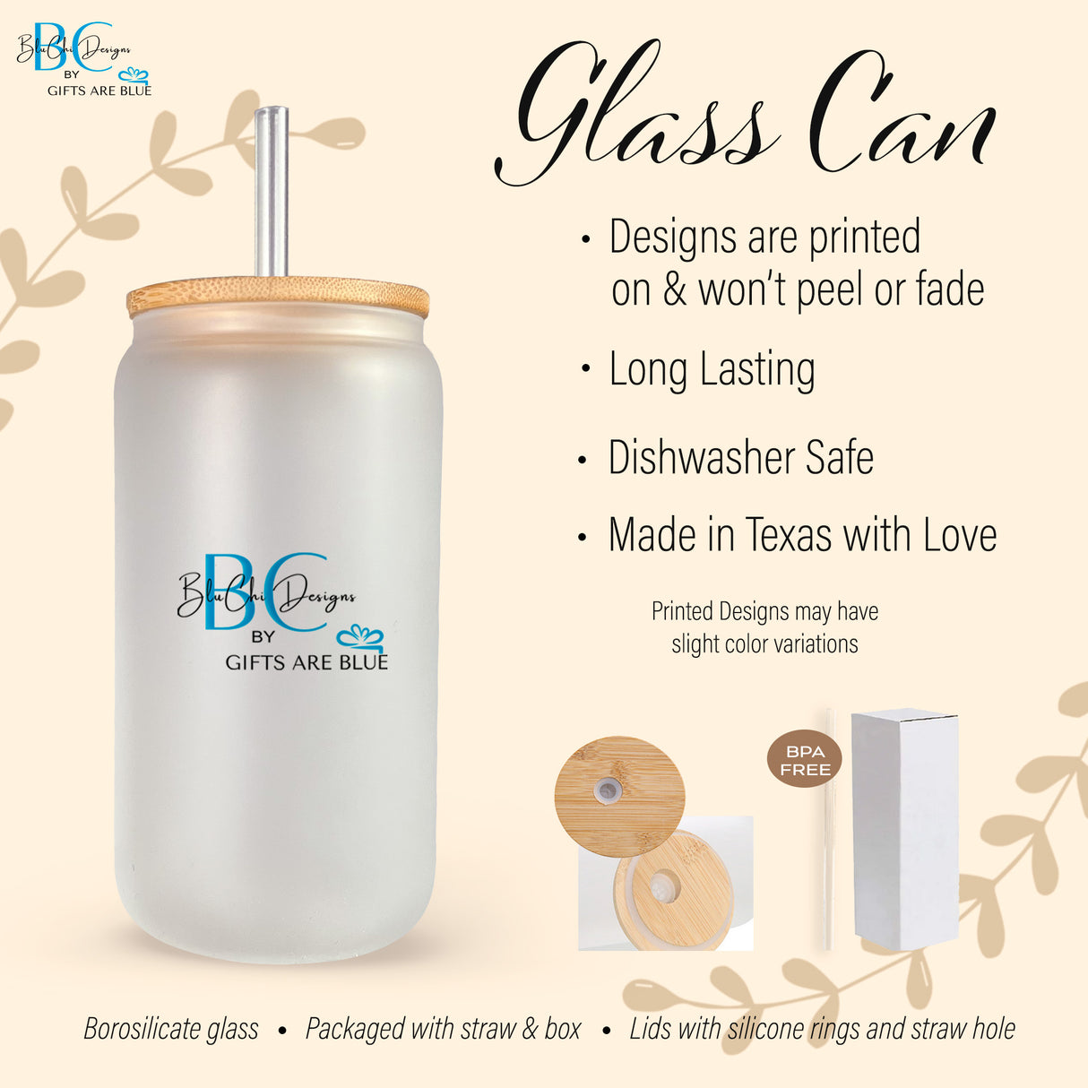 Custom Graduation Libbey Glass Can, Personalized Iced Coffee Cup with Name, Gift for Her