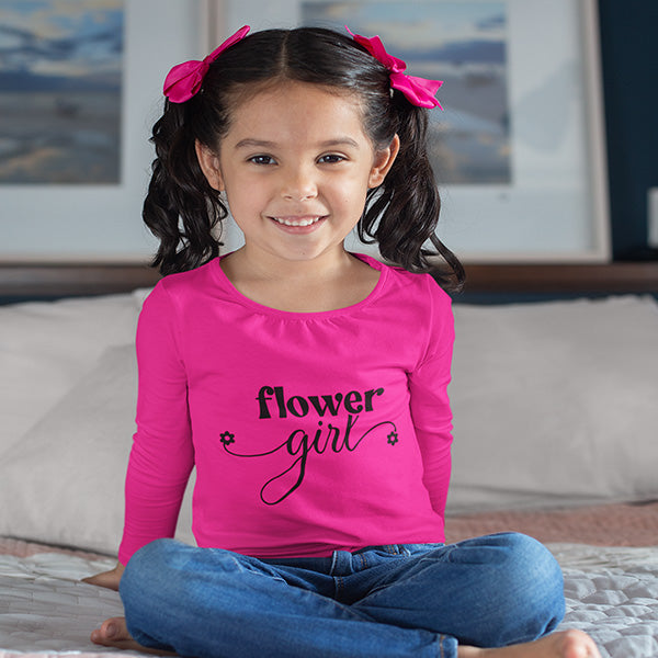 Cute Flower Girl Shirt in Multiple Styles & Colors