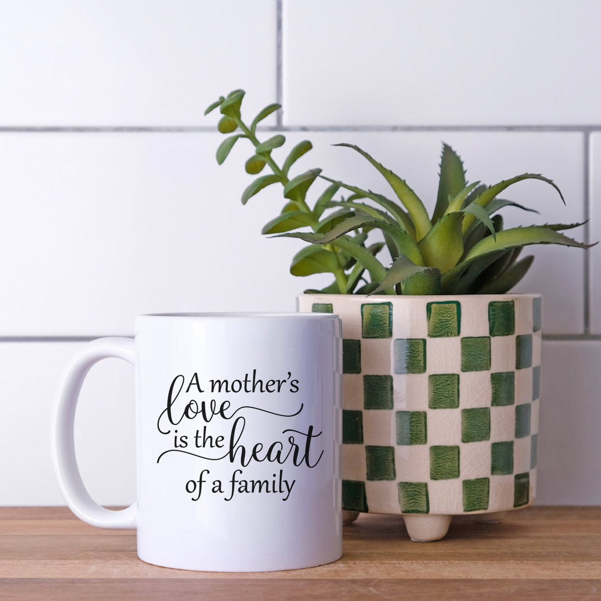 Personalized coffee mug for mom, featuring A Mother's Love. The perfect gift for Mother's Day or any special occasion.