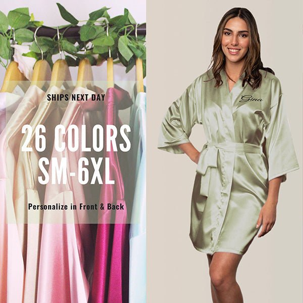 Custom Mint Blue Robes for Women and Girls for Weddings, Bachelorette, Quinceañera, and Birthday - Gifts Are Blue