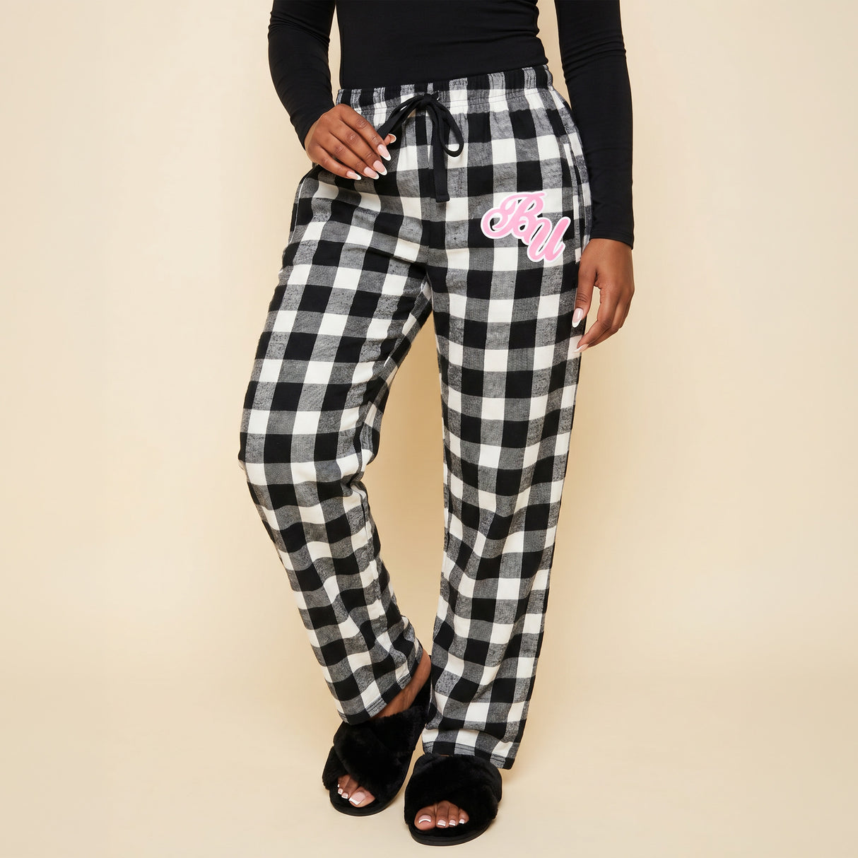 Custom College Pajama Pants for Women, Personalized PJ Pants for College Students
