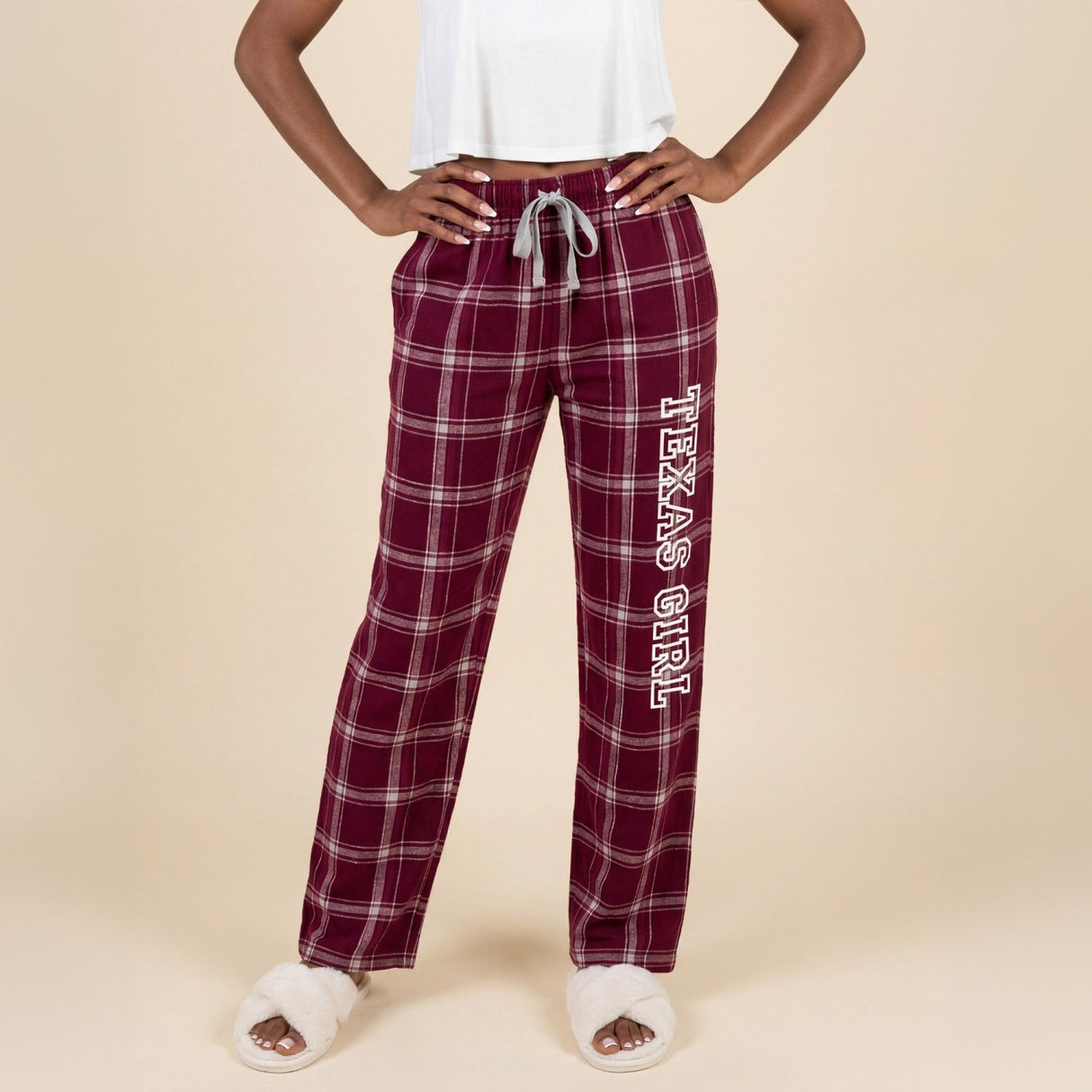 Custom College Pajama Pants for Women, Personalized PJ Pants for College Students - Gifts Are Blue