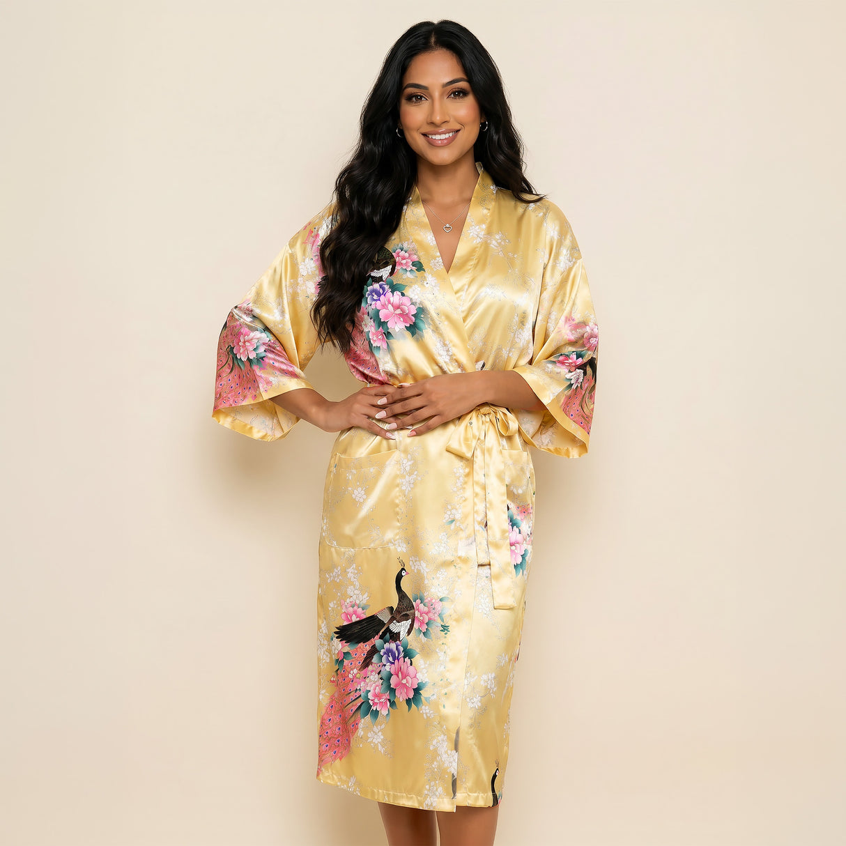 Medium Length Womens Robes - 2 to 18 - Floral Bride & Bridesmaid Robes